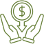 Affordable Price icon Green